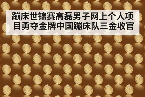 蹦床世锦赛高磊男子网上个人项目勇夺金牌中国蹦床队三金收官